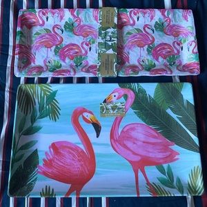 NEW With Tags - Set of 3 Tommy Bahama Melamine Trays
